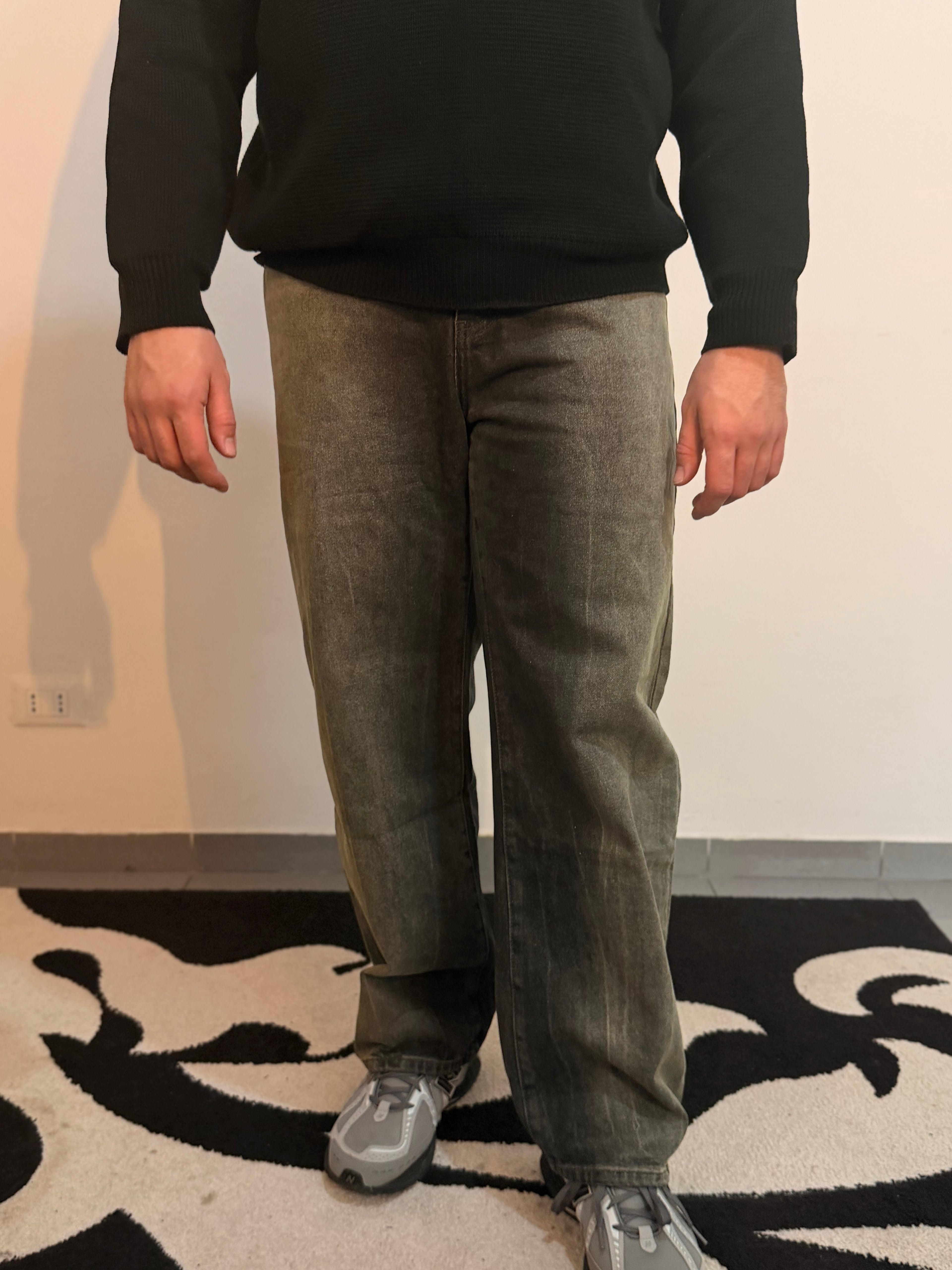 Jeans baggy Dark sabbiato